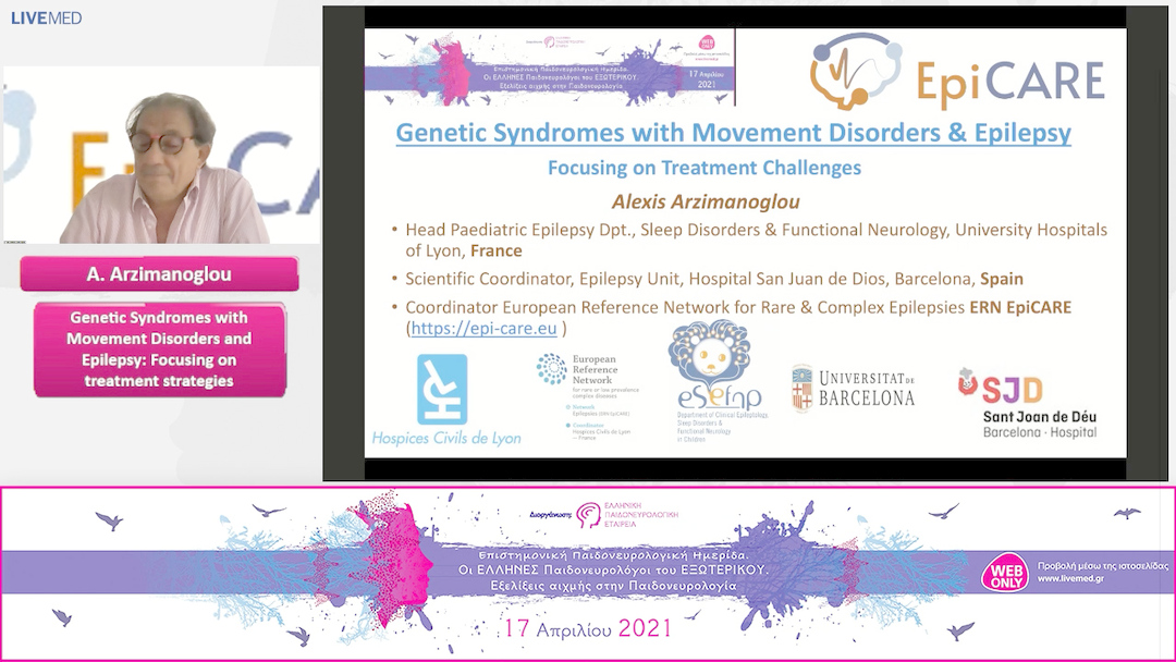 01 Alexis Arzimanoglou - Genetic Syndromes with Movement Disorders and Epilepsy: Focusing on treatment strategies.