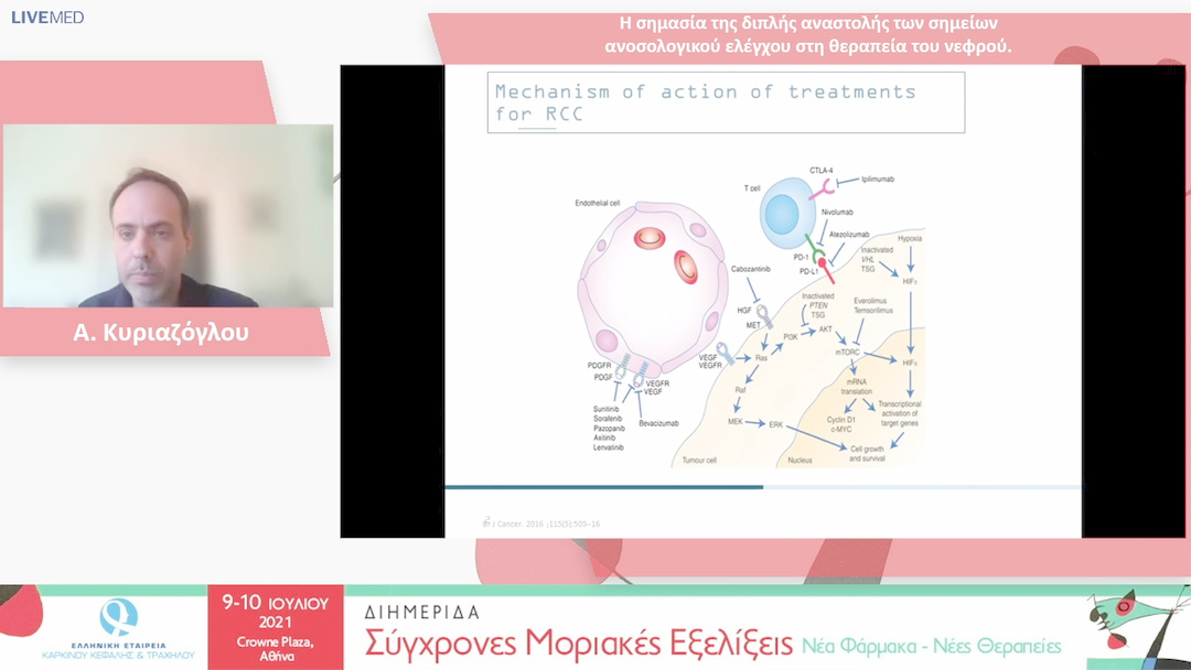 22 Α. Κυριαζόγλου - Η σημασία της διπλής αναστολής των σημείων ανοσολογικού ελέγχου στη θεραπεία του νεφρού. 