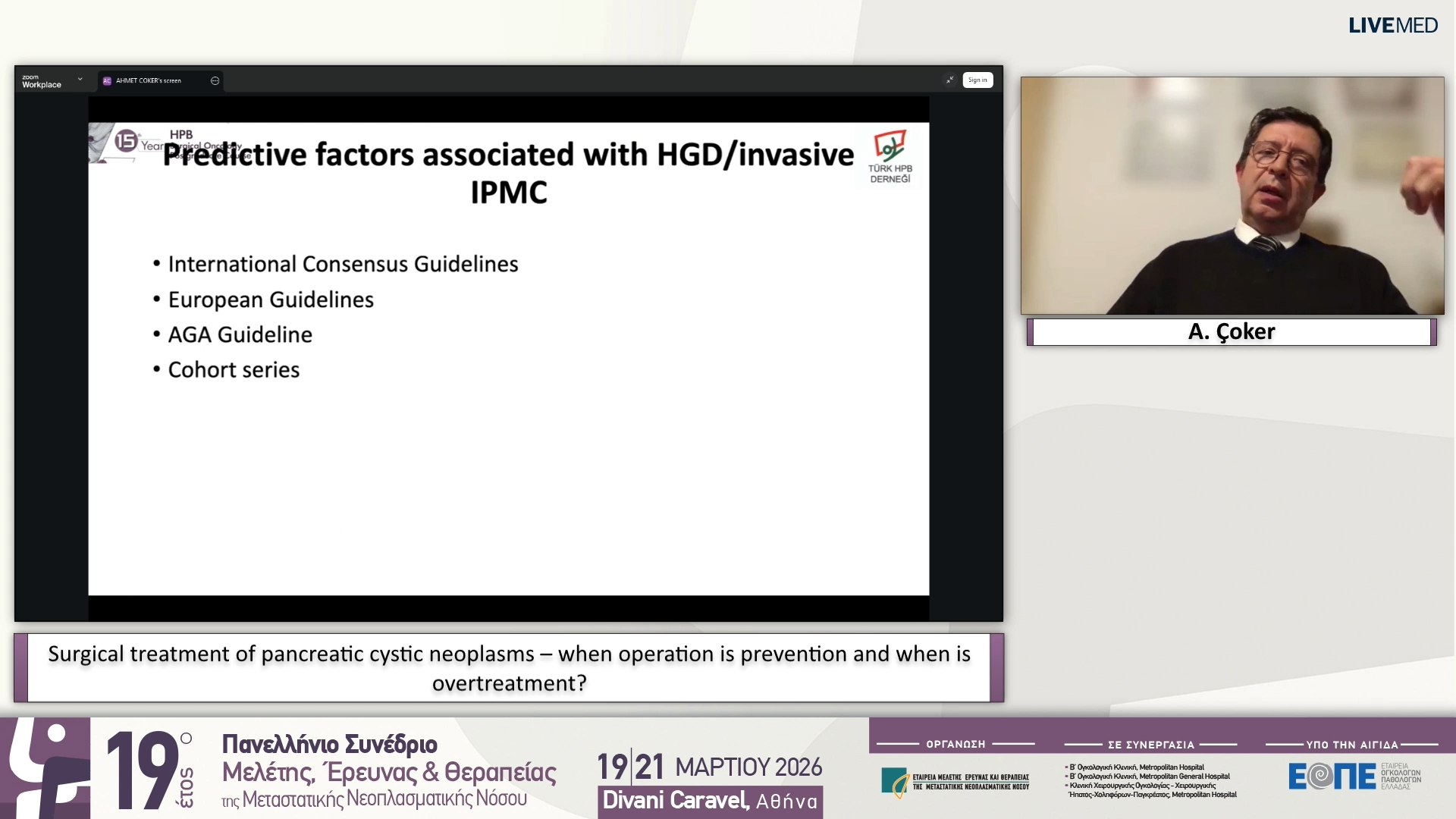 13 A. Çoker - Surgical treatment of pancreatic cystic neoplasms – when operation is prevention and when is overtreatment?