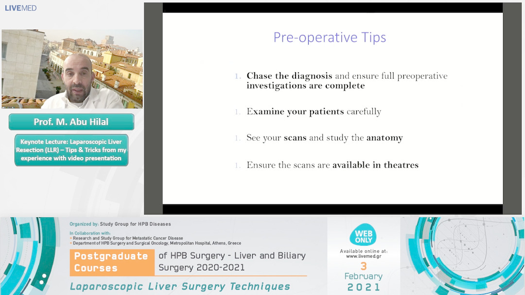 02 Prof. M. Abu Hilal - Keynote Lecture: Laparoscopic Liver Resection (LLR) – Tips & Tricks from my experience with video presentation