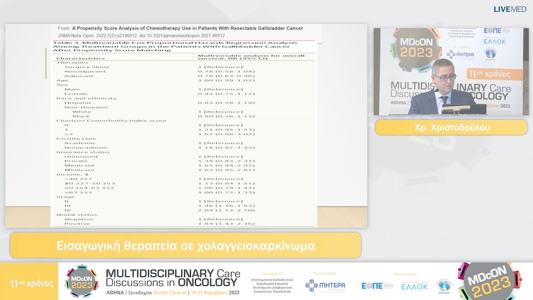 12 Χρ. Χριστοδούλου - Εισαγωγική θεραπεία σε χολαγγειοκαρκίνωμα 