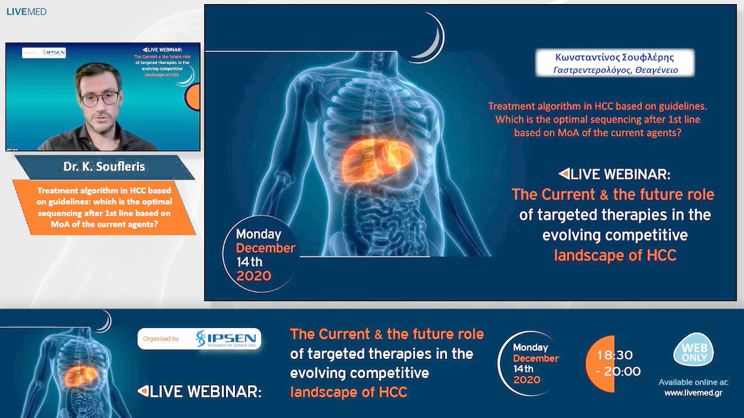 02 Dr. K. Soufleris - Treatment algorithm in HCC based on guidelines: which is the optimal sequencing after 1st line based on MoA of the current agents? 