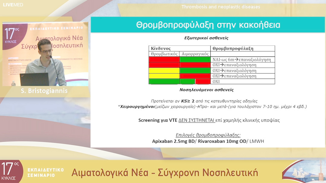 16 S. Bristogiannis - Thrombosis and neoplastic diseases