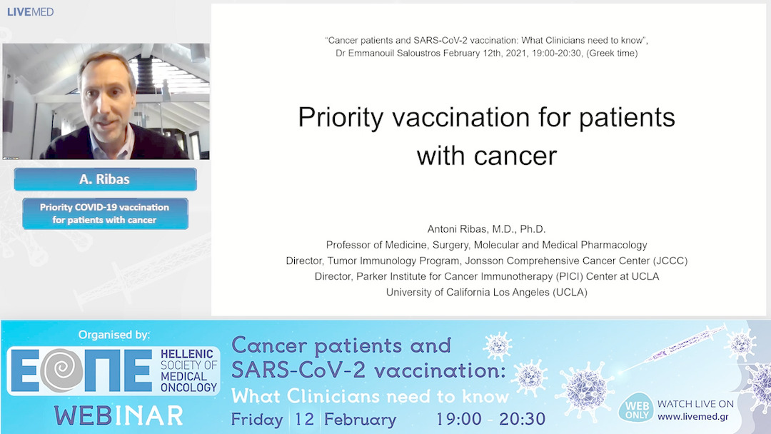 03 A. Ribas - Priority COVID-19 vaccination for patients with cancer