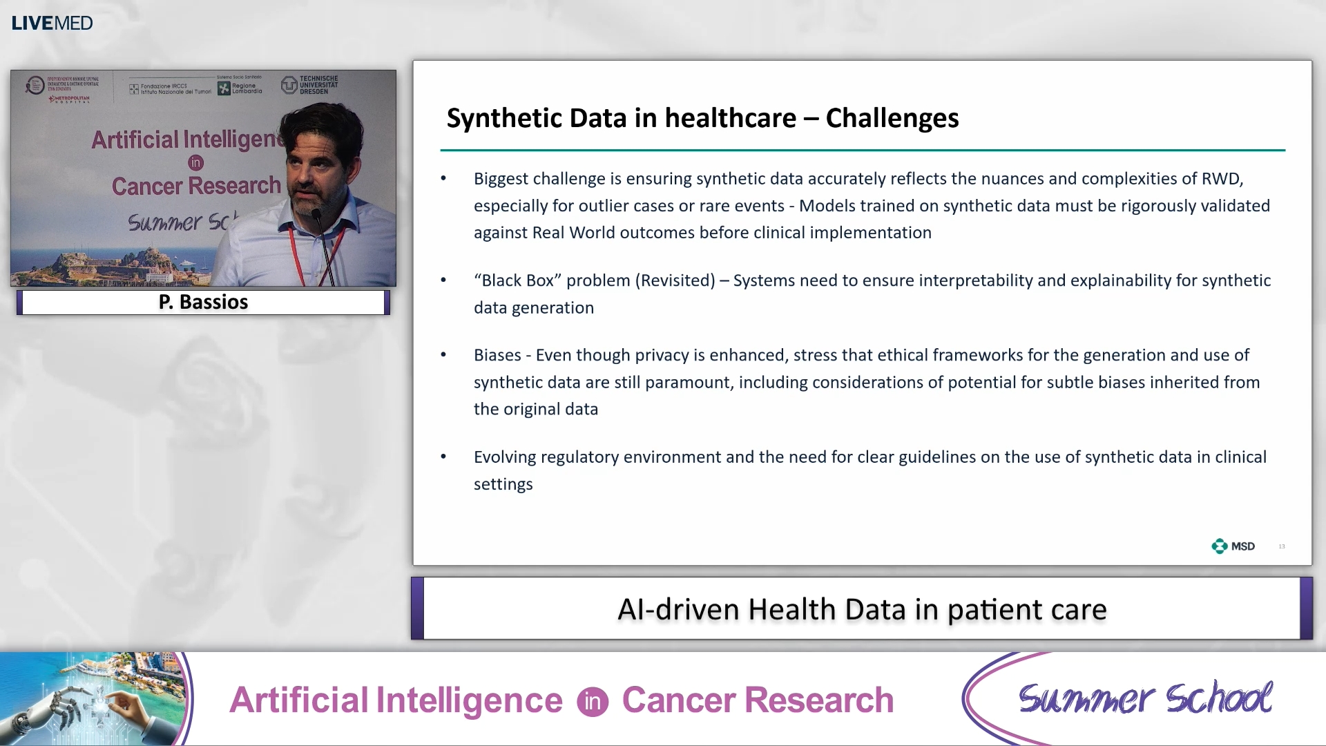 35 P. Bassios - AI­driven Health Data in patient care