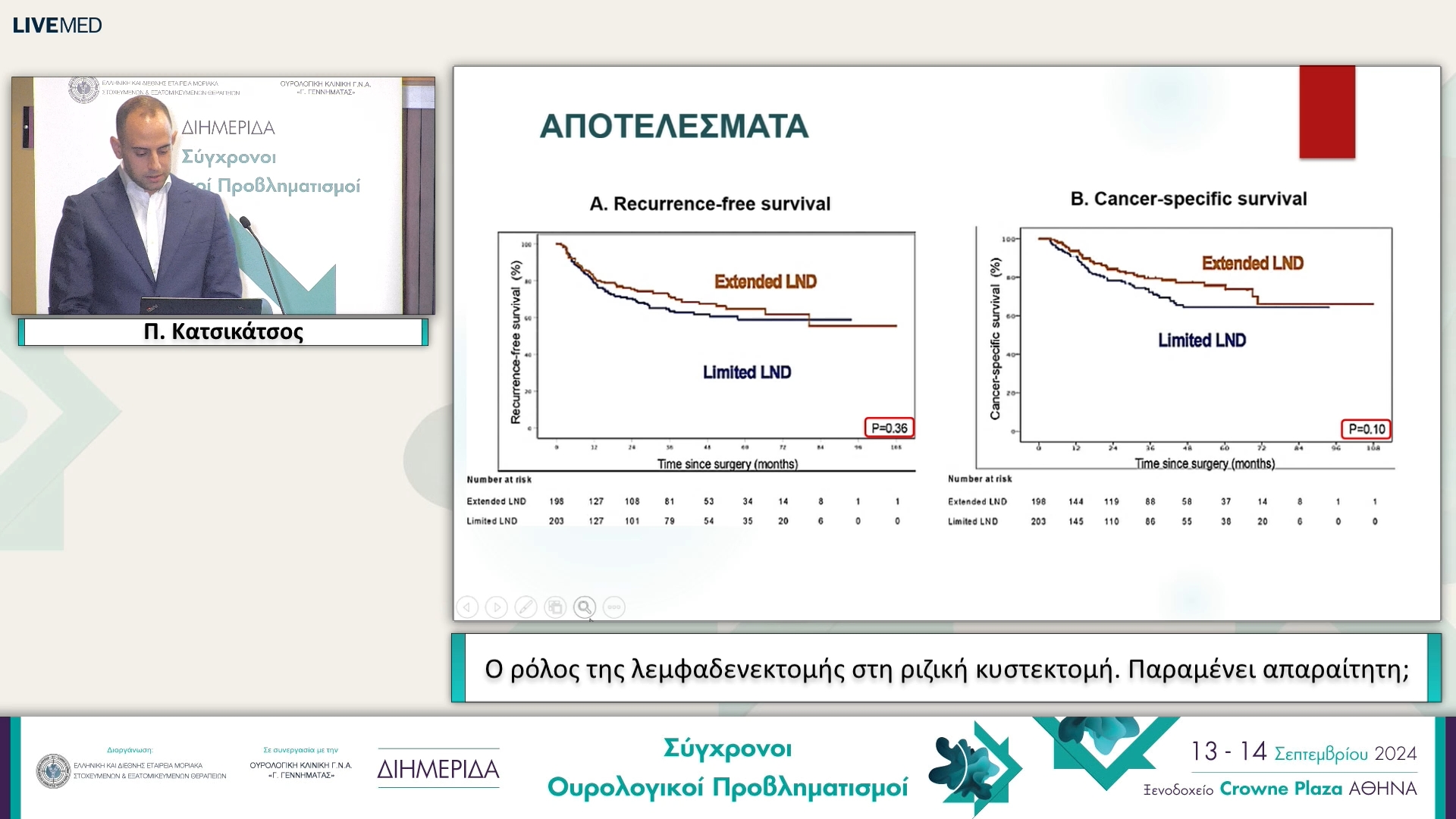 18 Ε. Φραγκιάδης, Π. Κατσικάτσος - Ο ρόλος της λεμφαδενεκτομής στη ριζική κυστεκτομή. Παραμένει απαραίτητη; 