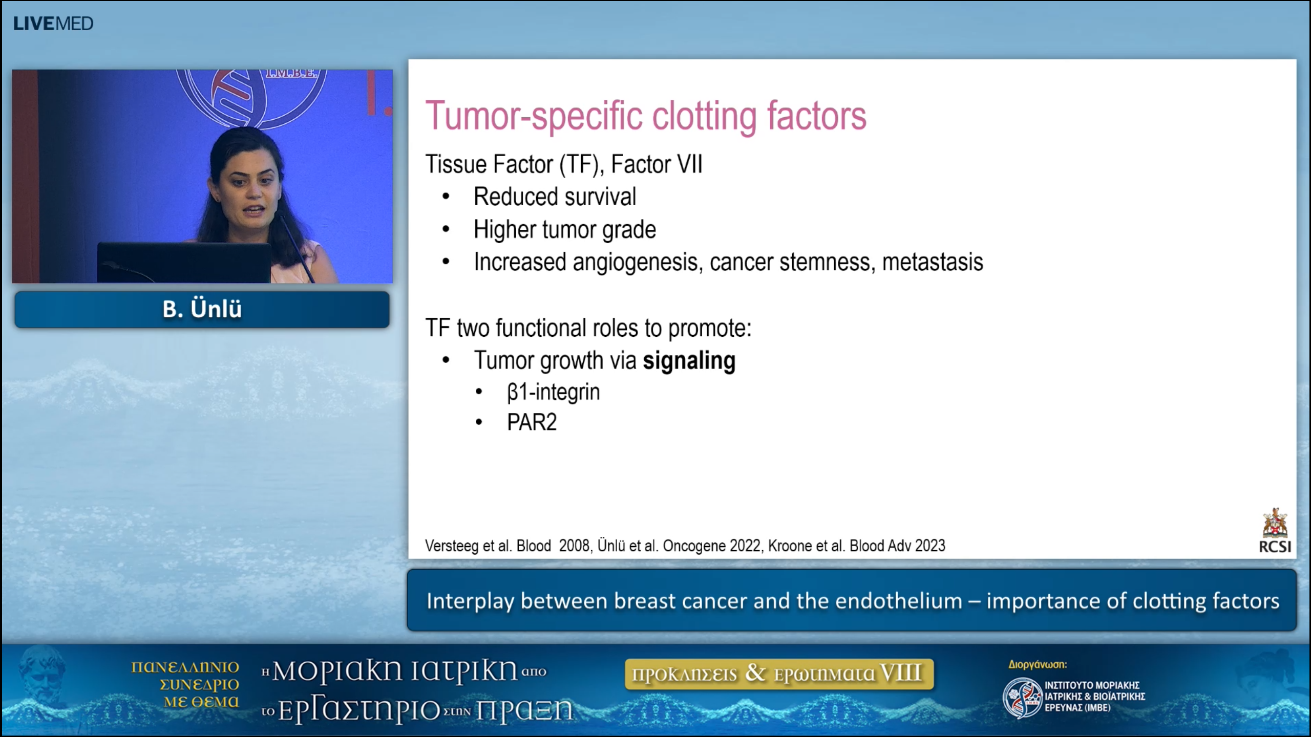 19 B. Ünlü - Interplay between breast cancer and the endothelium – importance of clotting factors 