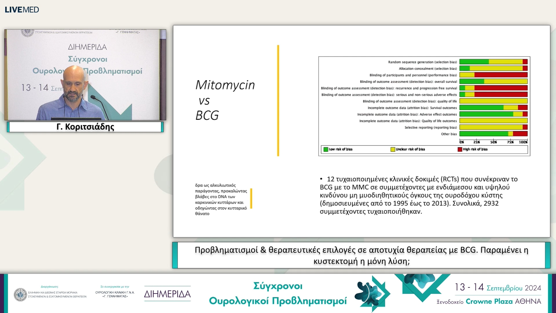 16 Γ. Κοριτσιάδης, Σ. Κανάτας - Προβληματισμοί & θεραπευτικές επιλογές σε αποτυχία θεραπείας με BCG. Παραμένει η κυστεκτομή η μόνη λύση; 