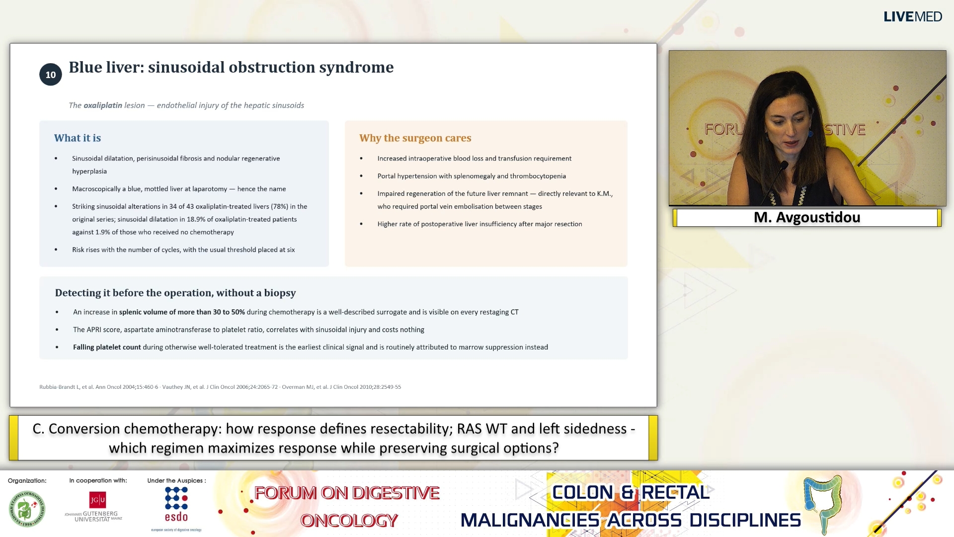 63 M. Avgoustidou - C. Conversion chemotherapy: how response defines resectability; RAS WT and left sidedness - which regimen maximizes response while preserving surgical options?