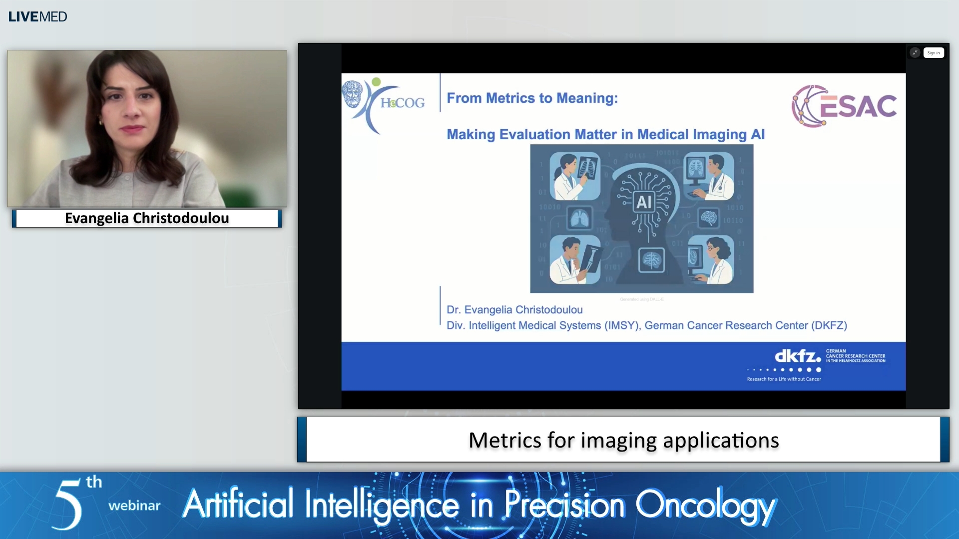 02 Evangelia Christodoulou - Metrics for imaging applications