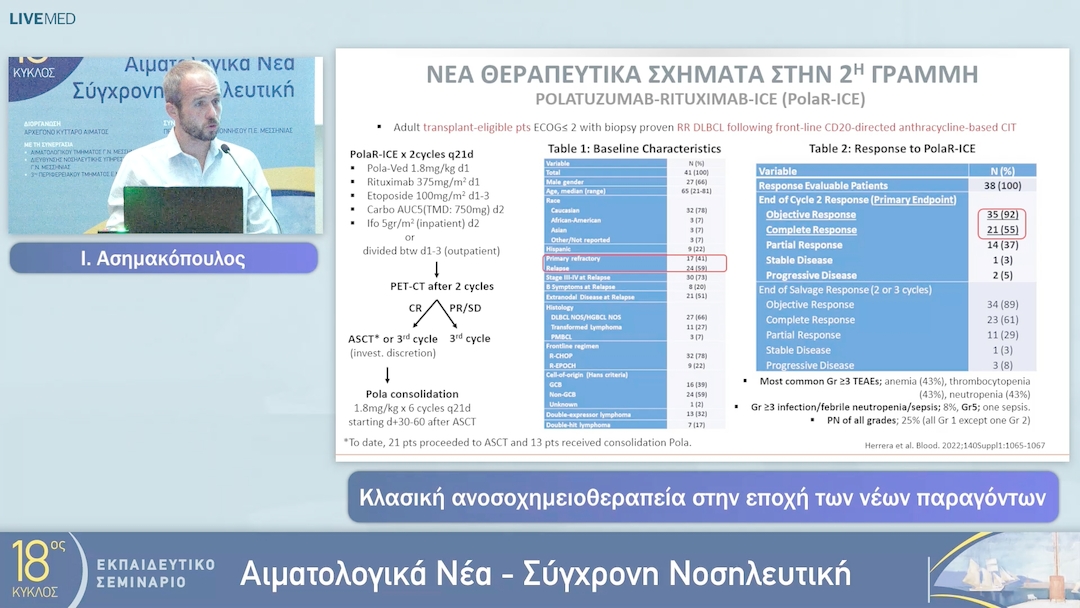 32 Ι. Ασημακόπουλος. - Κλασική ανοσοχημειοθεραπεία στην εποχή των νέων παραγόντων 